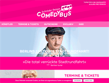 Tablet Screenshot of comedy-im-bus.de
